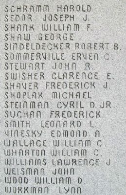 World War II Memorial Honored Dead. Click for full size. World War II Memorial Honored Dead image. Click for full size.