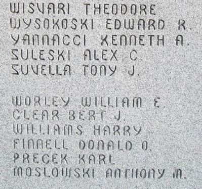World War II Memorial Honored Dead. Click for full size. World War II Memorial Honored Dead image. Click for full size.