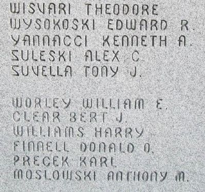 World War II Memorial Honored Dead image. Click for full size.