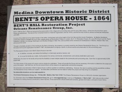 Bent's Opera House - 1864 Marker. Click for full size. Bent's Opera House - 1864 Marker image. Click for full size.