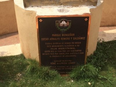 Oscar Romero Park Marker image. Click for full size.