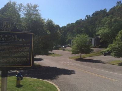 Entrance to Office Park Circle. image. Click for full size.