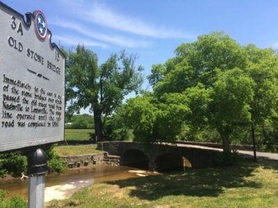 Old Stone Bridge & Marker image. Click for full size.