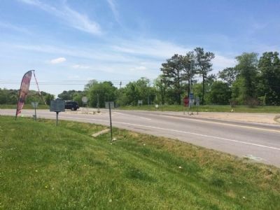 View of marker & intersection of U.S. 31W & KY-52. image. Click for full size.