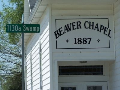 Beaver Chapel Church Marker image. Click for full size.