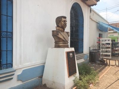 Wide view of First Century of Ciudad Barrios Marker. Click for full size. Wide view of First Century of Ciudad Barrios Marker image. Click for full size.