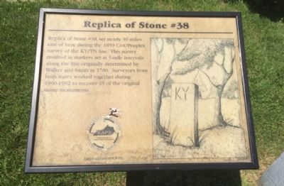 Replica of Stone #38 Marker image. Click for full size.