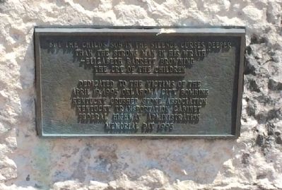 Oklahoma City Bombing Memorial Marker. Click for full size. Oklahoma City Bombing Memorial Marker image. Click for full size.