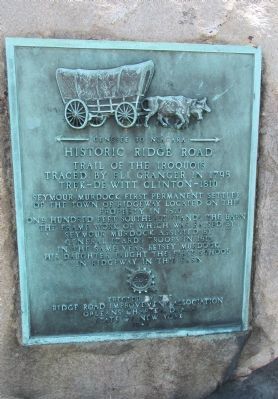 Historic Ridge Road Marker. Click for full size. Historic Ridge Road Marker image. Click for full size.