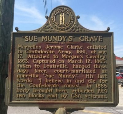 "Sue Mundy's" Grave Marker image. Click for full size.