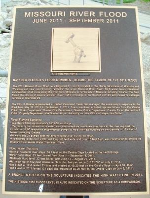Missouri River Flood Marker. Click for full size. Missouri River Flood Marker image. Click for full size.