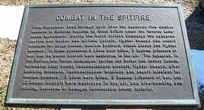 2nd Fighter Squadron, 52nd Fighter Group Spitfire Marker. Click for full size. 2nd Fighter Squadron, 52nd Fighter Group Spitfire Marker image. Click for full size.