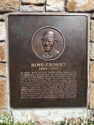 Bing Crosby 1904-1977 Marker image. Click for full size.
