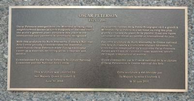 Oscar Peterson Marker image. Click for full size.
