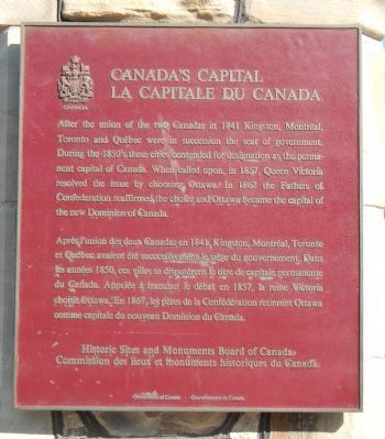 Canada’s Capital Marker. Click for full size. Canada’s Capital Marker image. Click for full size.
