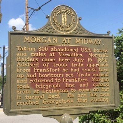 Morgan at Midway Marker image. Click for full size.