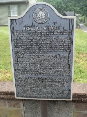 Benedict Arnold Marker. Click for full size. Benedict Arnold Marker image. Click for full size.