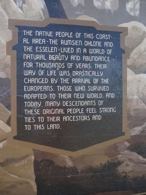 The Native People of this Coastal Area Marker image. Click for full size.