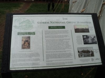 The General Nathanael Greene Homestead Marker. Click for full size. The General Nathanael Greene Homestead Marker image. Click for full size.