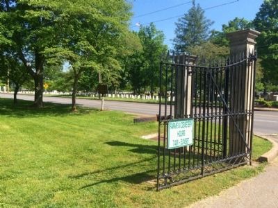 Fairview Cemetery entrance. image. Click for full size.