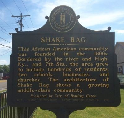 Shake Rag Marker (Side 1) image. Click for full size.