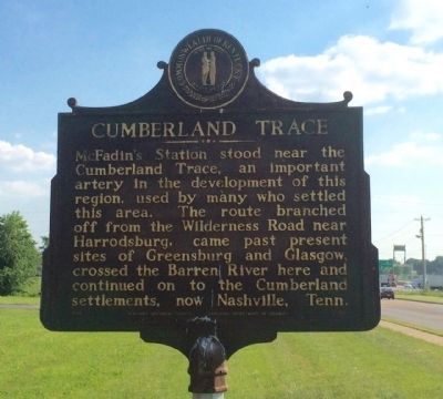 Cumberland Trace Marker image. Click for full size.