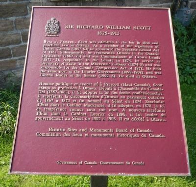 Sir Richard William Scott Marker image. Click for full size.