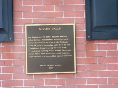 McCain Rally Marker image. Click for full size.