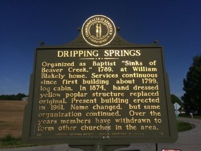 Dripping Springs Marker image. Click for full size.