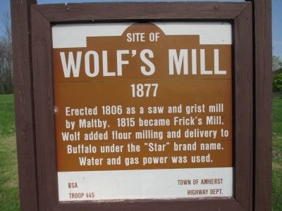 Site of Wolf's Mill Marker image. Click for full size.