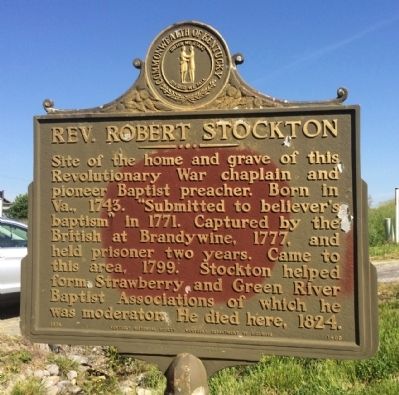 Rev. Robert Stockton Marker image. Click for full size.