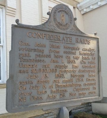 Confederate Raids Marker image. Click for full size.