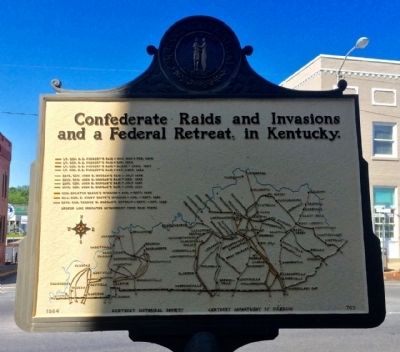Confederate Raids Marker (Rear map) image, Touch for more information