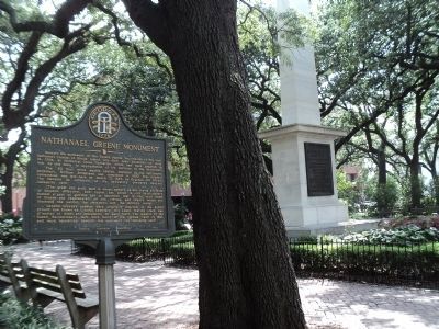 Nathanael Greene Monument in Johnson Square image. Click for full size.