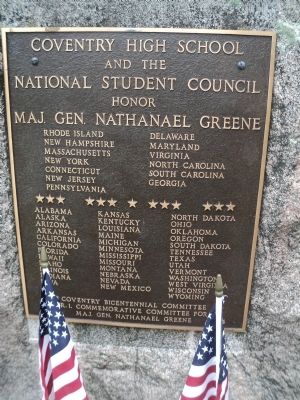 Nathanael Greene Memorial Marker image. Click for full size.