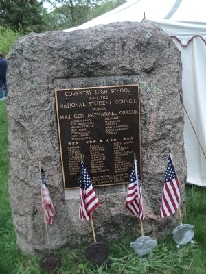 Nathanael Greene Memorial Marker image. Click for full size.