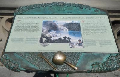 Rideau Canal National Historic Site of Canada Marker. Click for full size. Rideau Canal National Historic Site of Canada Marker image. Click for full size.