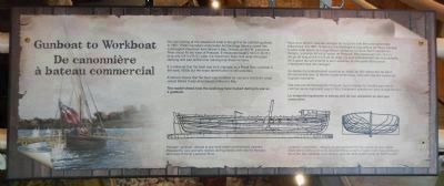 Gunboat to Workboat / De canonnire  bateau commercial (interpretive panel) image. Click for full size.