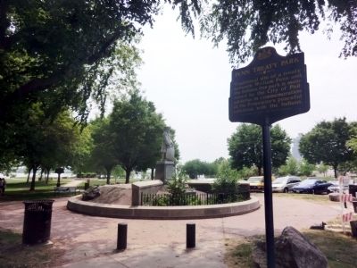 Penn Treaty Park Marker image. Click for full size.