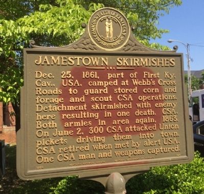Jamestown Skirmishes Marker image. Click for full size.