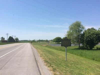 View of marker looking south on U.S. 127. image. Click for full size.