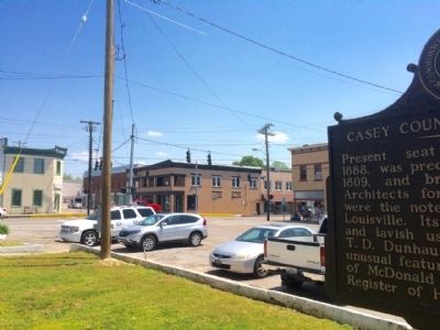 View of marker looking towards Campbellsville Street. image. Click for full size.