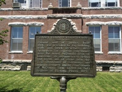 Marker with some of the architecture in background. image. Click for full size.