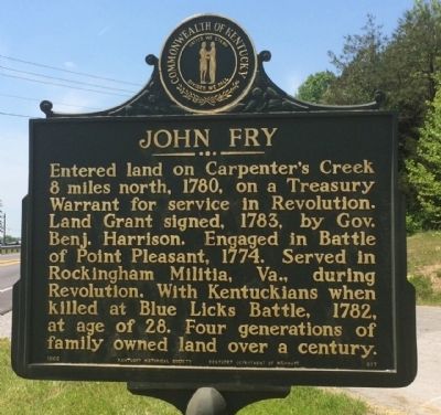 John Fry Marker. Click for full size. John Fry Marker image. Click for full size.