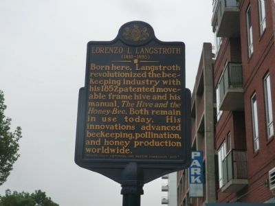 Lorenzo L. Langstroth Marker. Click for full size. Lorenzo L. Langstroth Marker image. Click for full size.
