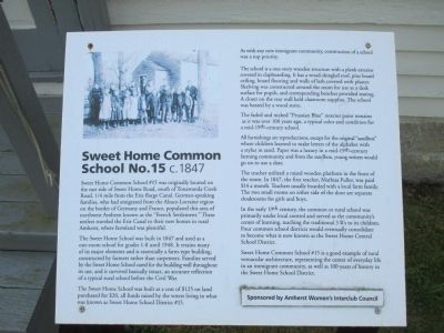 Sweet Home Common School No.15 Marker. Click for full size. Sweet Home Common School No.15 Marker image. Click for full size.