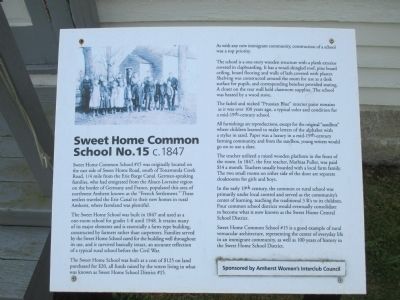 Sweet Home Common School No.15 Marker image. Click for full size.