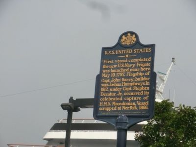 U.S.S. United States Marker. Click for full size. U.S.S. United States Marker image. Click for full size.