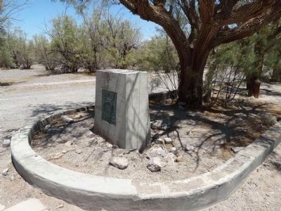 Soda Springs - Zzyzx Mineral Springs Marker (now missing) image. Click for full size.