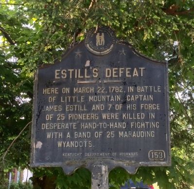 Estill's Defeat Marker image. Click for full size.